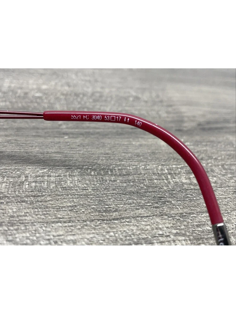 SILHOUETTE 5521 FC 3040 Red Women’s Rimless Titan Eyeglasses 53[]17-140 Frames